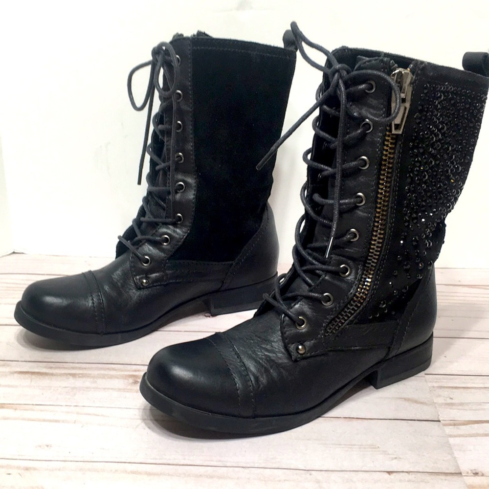 Combat black Boot Studs